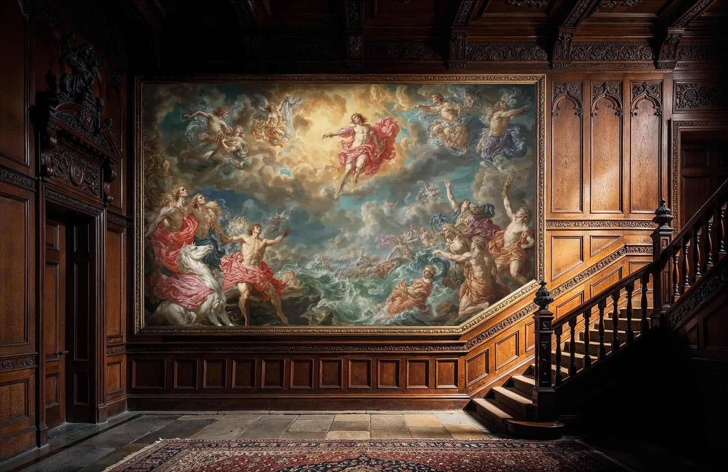 Celestial Pintura Estilo Barroco