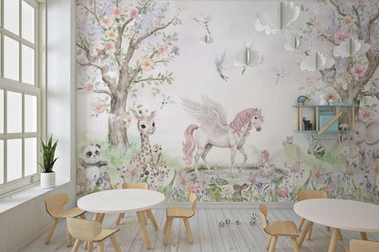 Hadas del Bosque y Unicornio