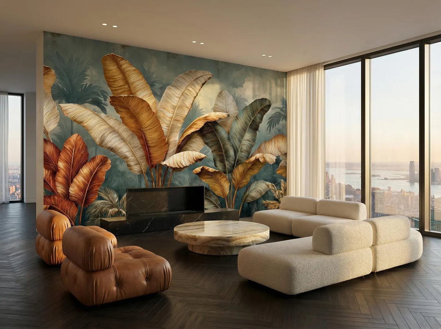 Tropical Banana Trees