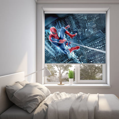 Persiana Enrollable Impresa Spiderman y Edificios