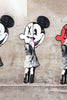 Canvas Bansky Mickey Mouse
