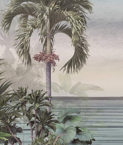 Palmeras y Vista al Mar