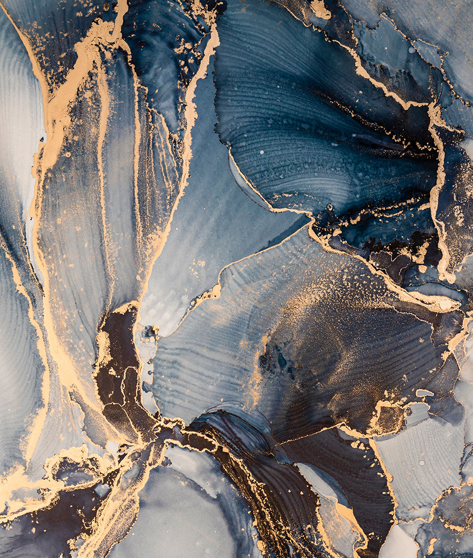 Marmoleado Azul Obscuro