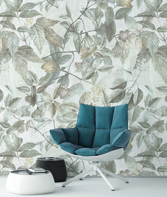 Patrón Floral Precioso Follaje