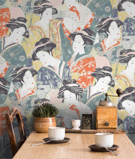 Mural de Geishas