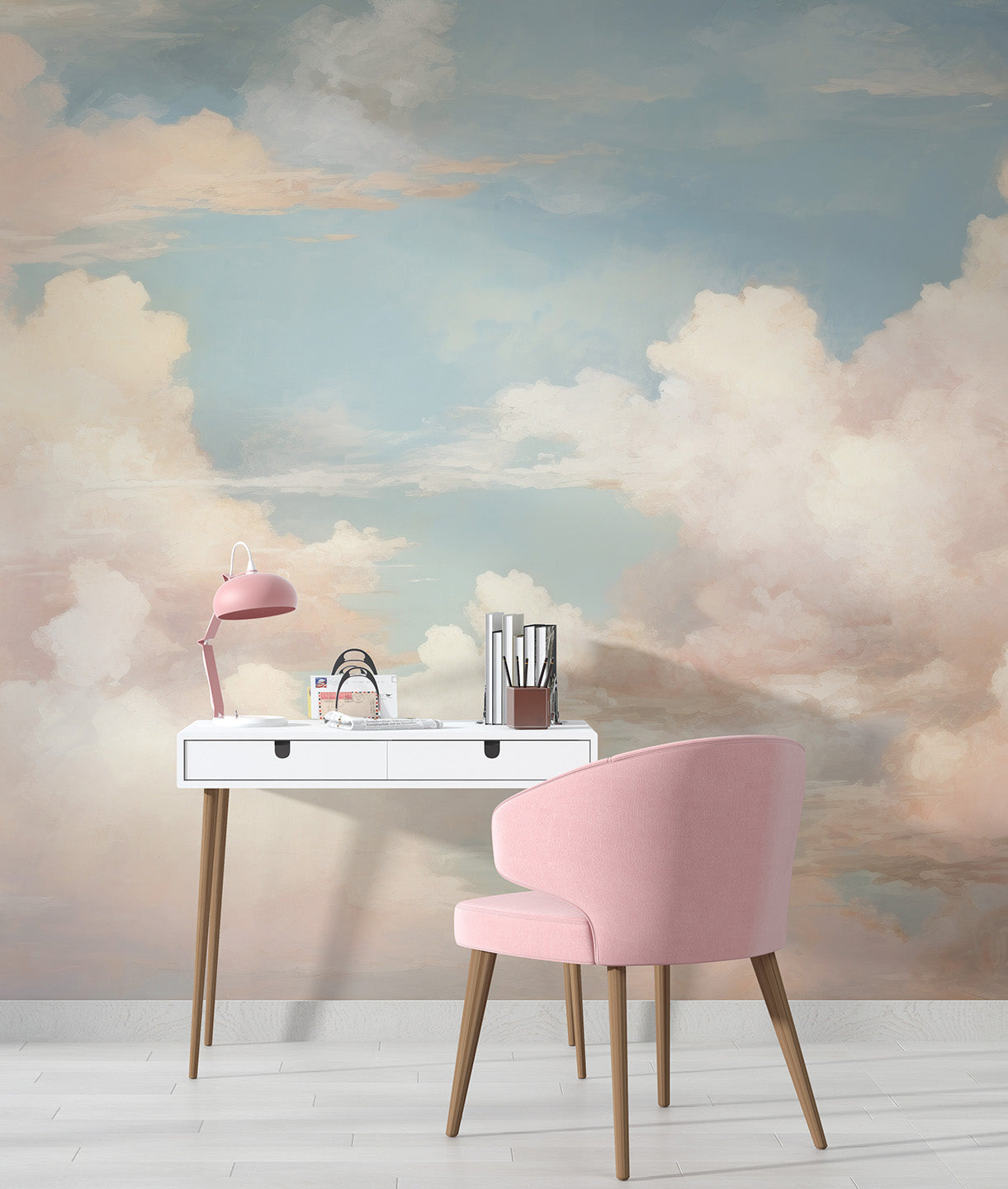 Pintura Cielo y Nubes Pastel
