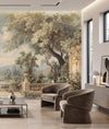 Pintura Al Fresco Villa Italiana y Lago