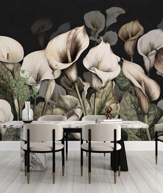 Lirios Alcatraces Fondo Colores