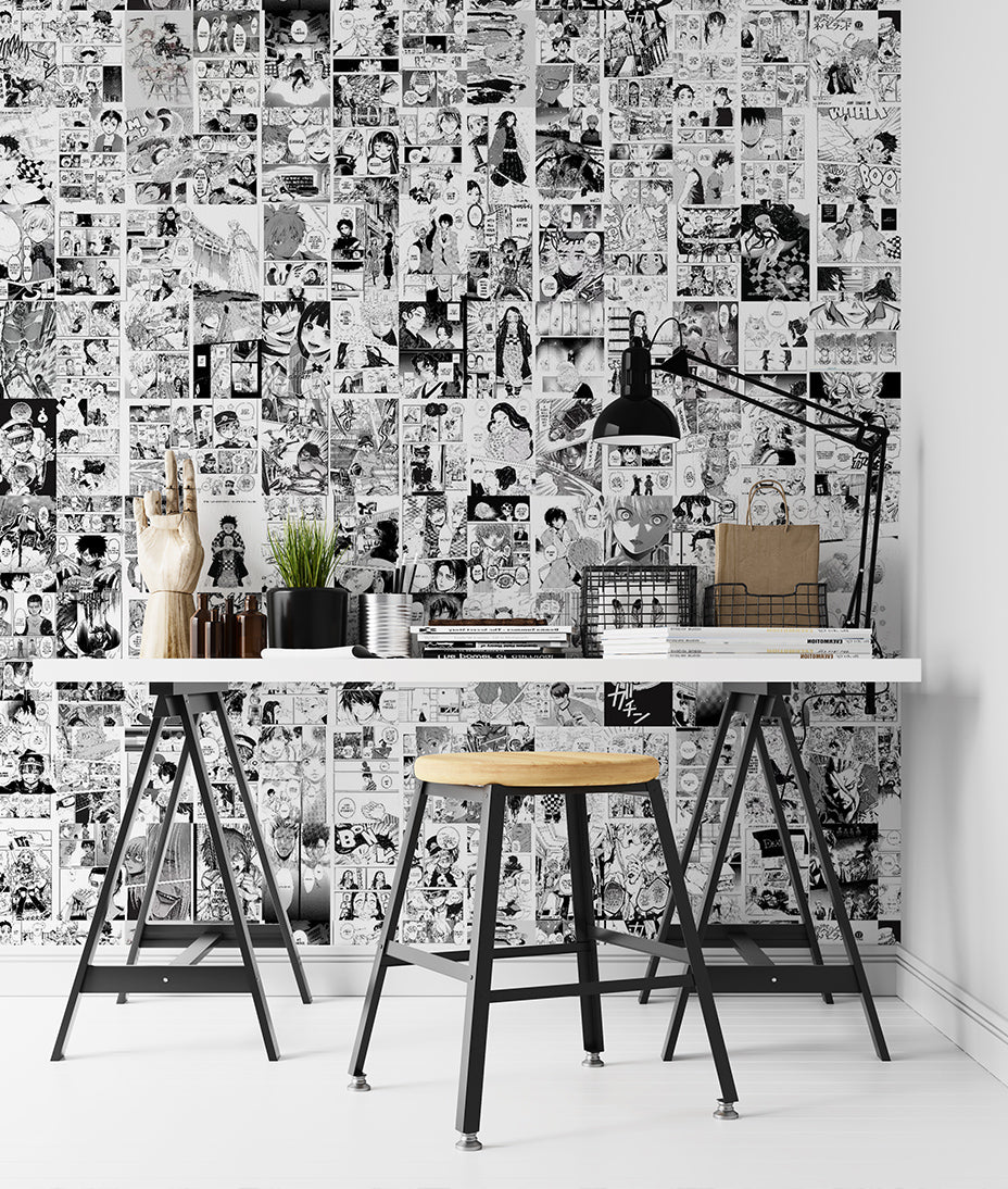 Anime Manga Comic Art Collage