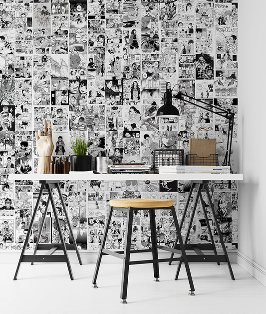 Anime Manga Comic Art Collage