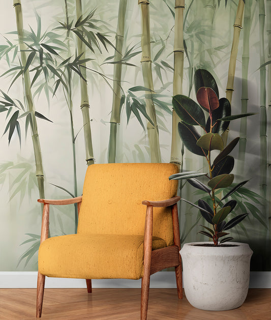 Ilustración Bosque de Bamboos