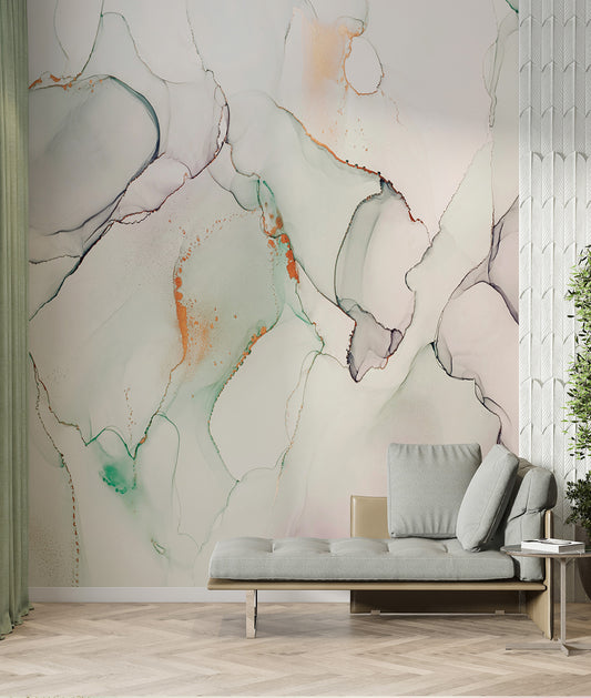 Soft Colors Marbled Ink II