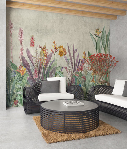 Ave de Paraíso y Plantas Tropicales