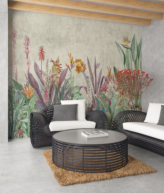 Ave de Paraíso y Plantas Tropicales