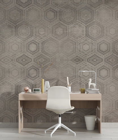 Patrón Geométrico Estilo Mármol I