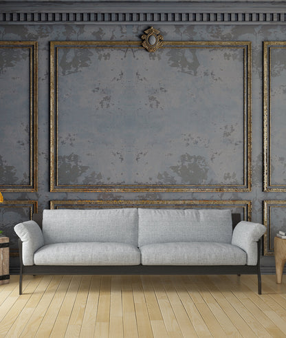 Grunge French Panel - Grey Gold