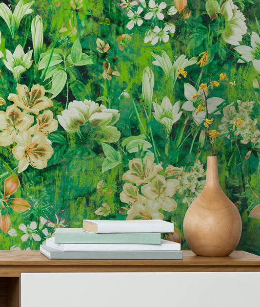 Lush Green Floral Pattern