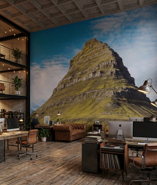 Paisaje Montaña Kirkjufell Islandia
