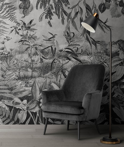 Paisaje Tropical Black & White