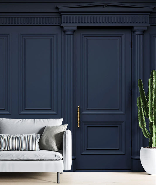 Dark Blue French Panels and Doors