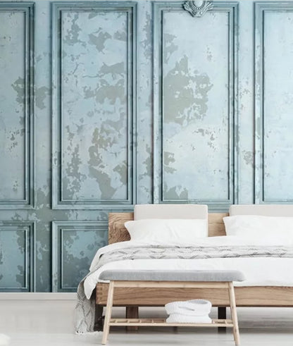Grunge French Panel - Light Blue