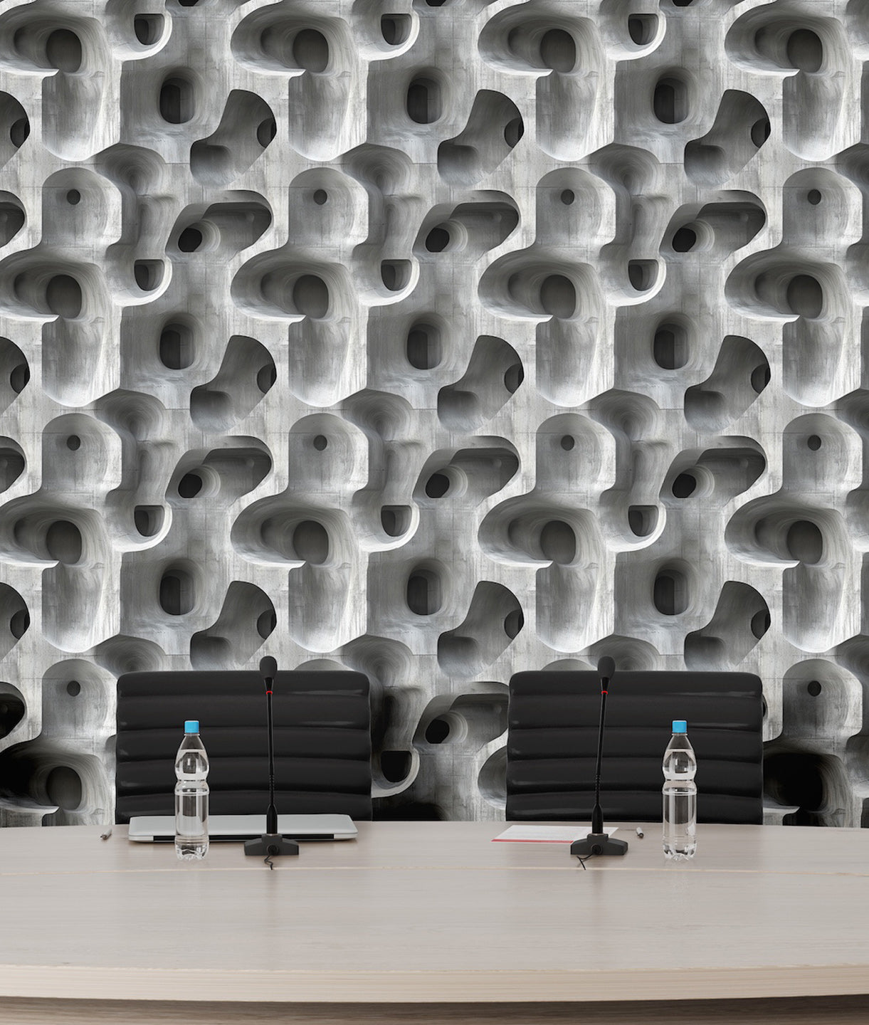 Concreto Brutalista Orgánico Efecto 3D