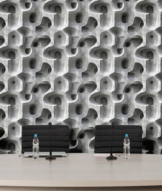 Concreto Brutalista Orgánico Efecto 3D