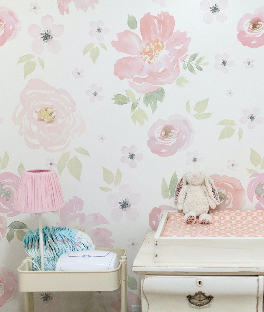 Watercolored Jumbo Flowers