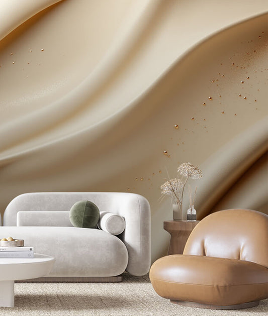 Milky Waves Golden Bubbles