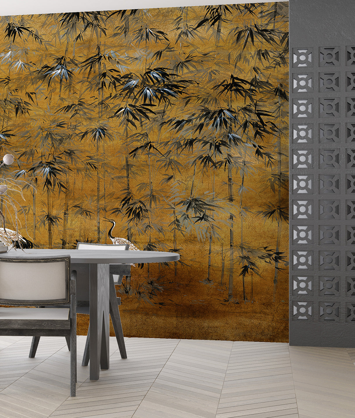 Garzas en Bosque de Bamboo - Dusk