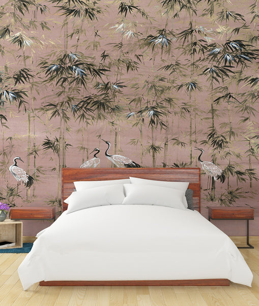 Garzas en Bosque de Bamboo - Sunrise