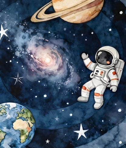 Astronauta y Paisaje Espacial