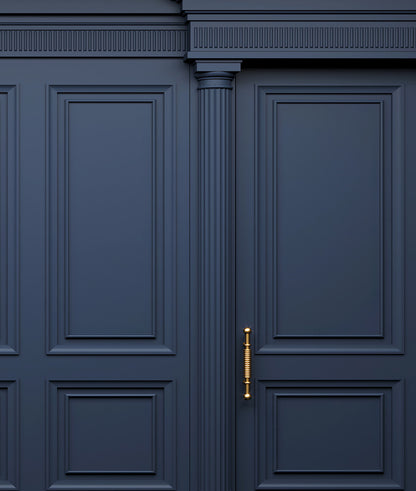 Dark Blue French Panels and Doors