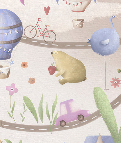 Carreteras, Animales y Casas