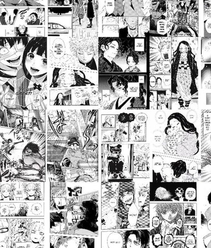 Anime Manga Comic Art Collage