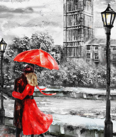 London Lovers Red and Black & White