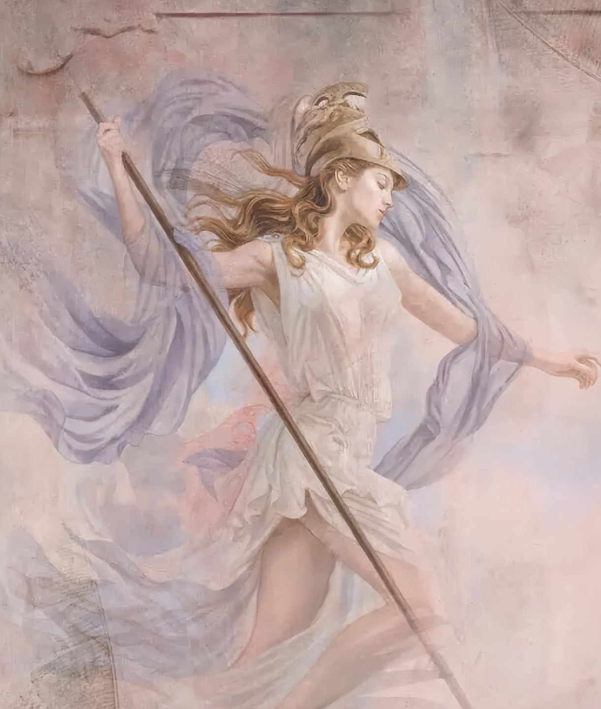 Romantic Greek Goddess Fresco