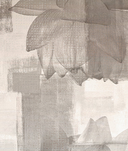 Grunge Lotus Flower Sepia