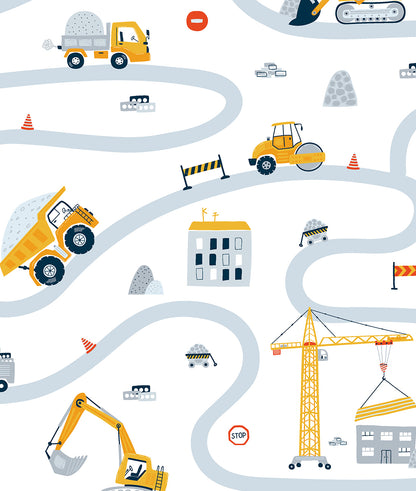 Construction Trucks and Roads