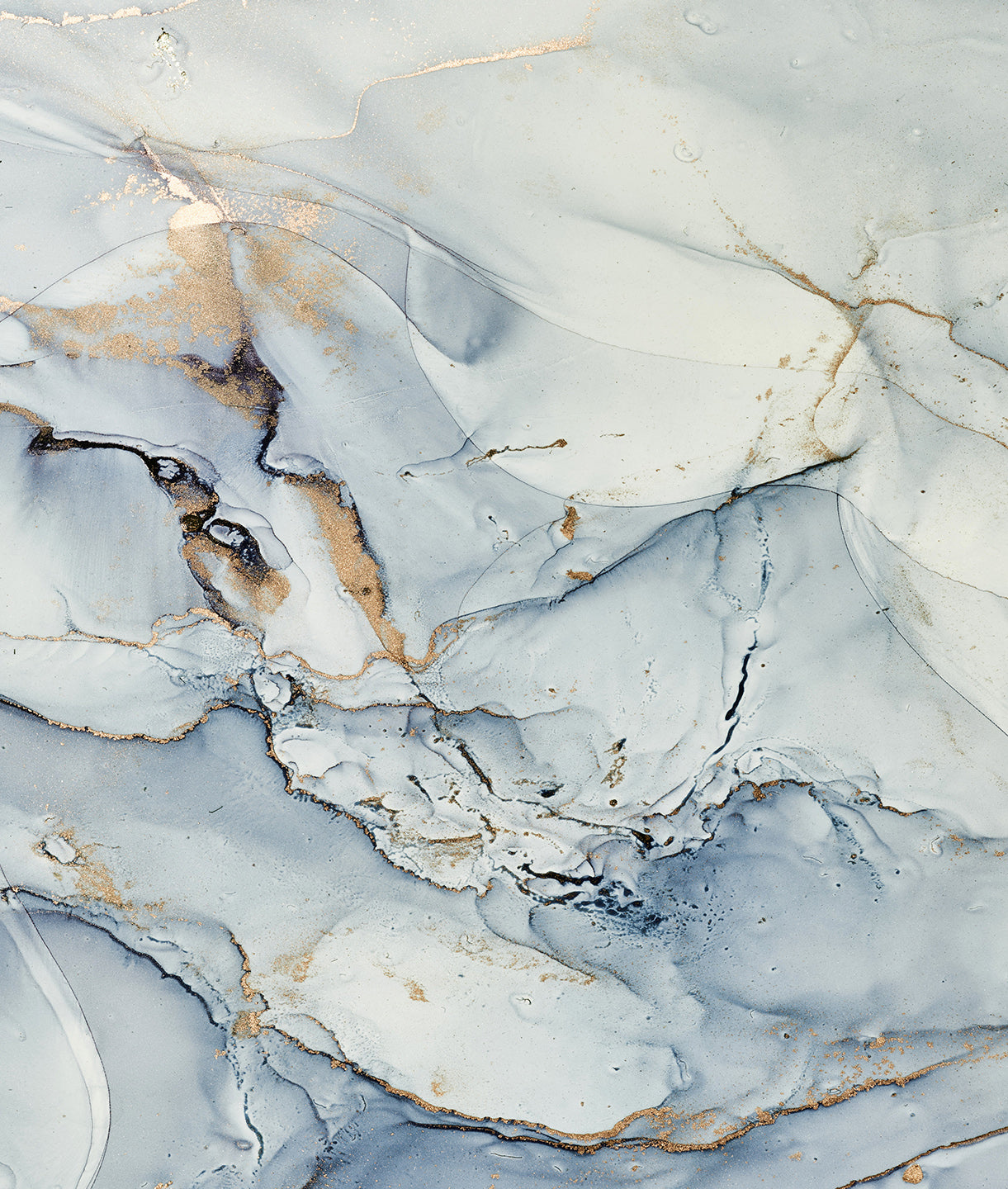 Light Blue Marbled Ink