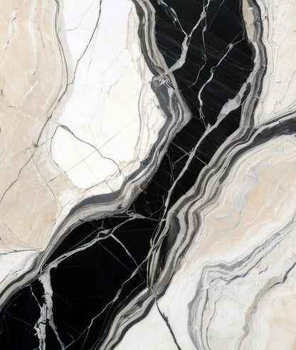 Elegante Mármol Negro Beige Blanco