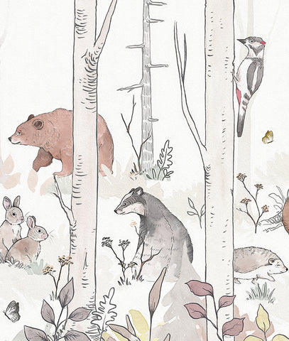 Ilustración Animalitos en el Bosque