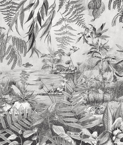 Paisaje Tropical Black & White