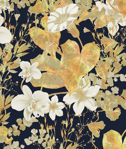 Golden Blossom Patrón Floral