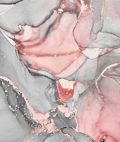 Cool Liquid Marble Pink & Grey