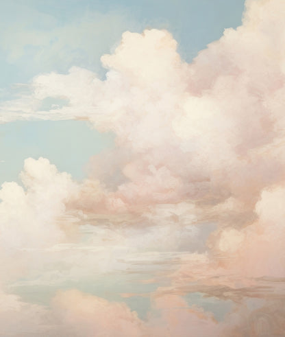 Pintura Cielo y Nubes Pastel