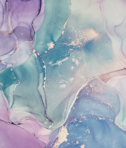 Cool Liquid Lilac Marble Desaturated