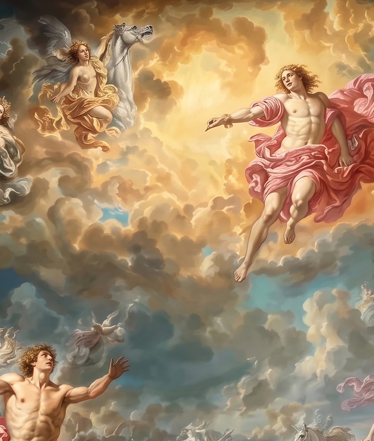 Celestial Pintura Estilo Barroco