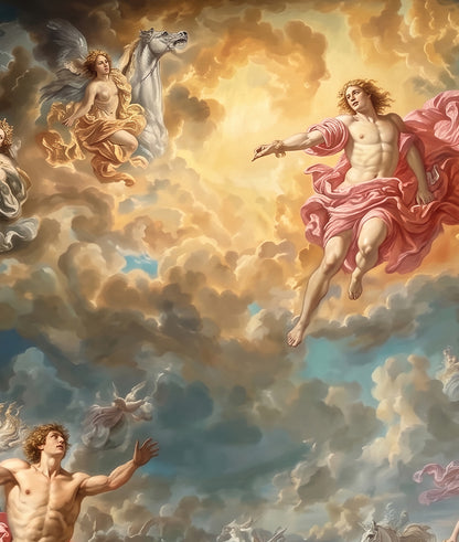 Celestial Pintura Estilo Barroco