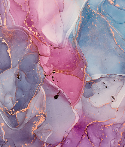 Cool Liquid Marble Hot Pink and Purples